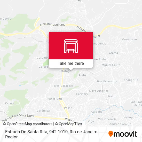 Estrada De Santa Rita, 942-1010 map