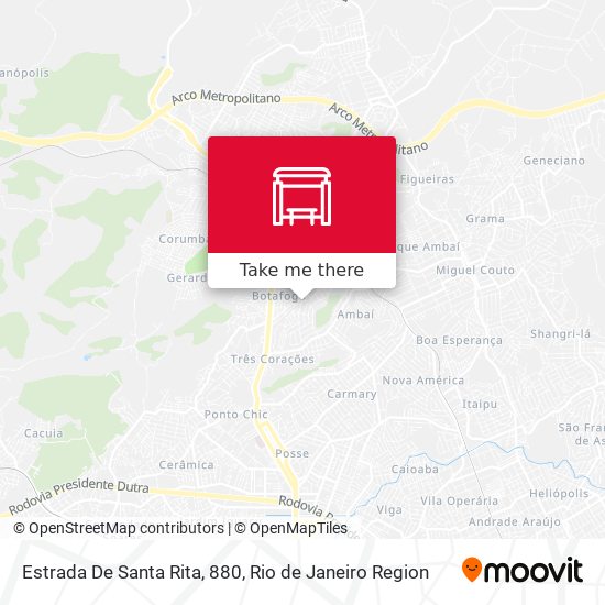 Estrada De Santa Rita, 880 map