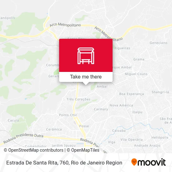 Estrada De Santa Rita, 760 map