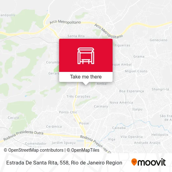 Estrada De Santa Rita, 558 map