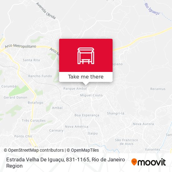 Estrada Velha De Iguaçu, 831-1165 map