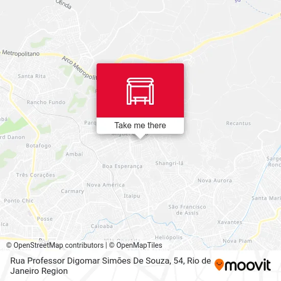 Rua Professor Digomar Simões De Souza, 54 map
