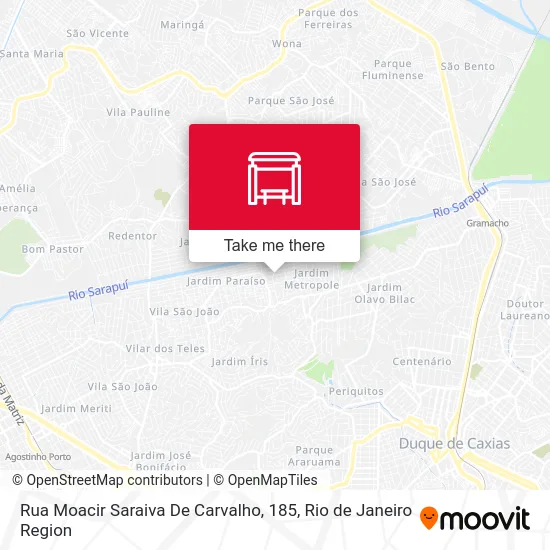 Rua Moacir Saraiva De Carvalho, 185 map