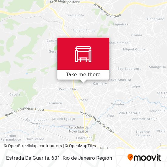 Estrada Da Guaritá, 601 map
