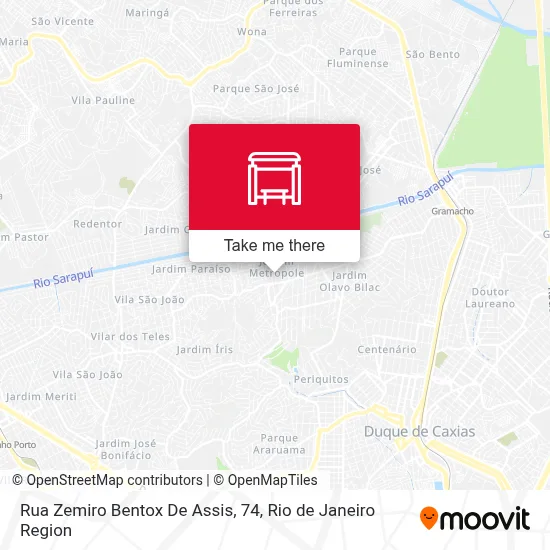 Rua Zemiro Bentox De Assis, 74 map