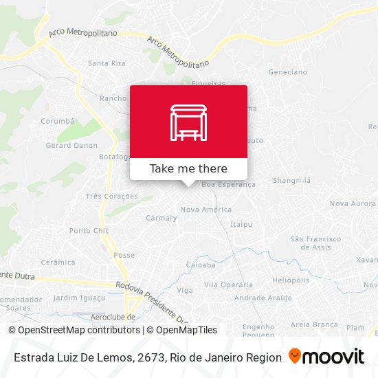 Estrada Luiz De Lemos, 2673 map