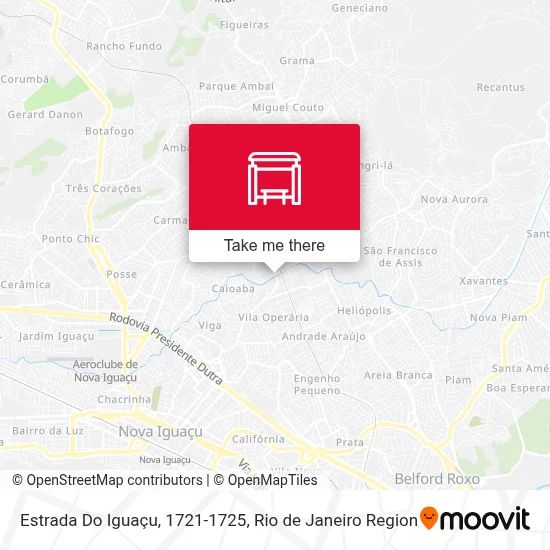 Estrada Do Iguaçu, 1721-1725 map