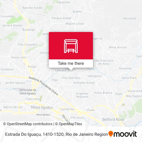 Estrada Do Iguaçu, 1410-1520 map