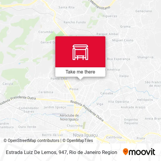 Estrada Luiz De Lemos, 947 map