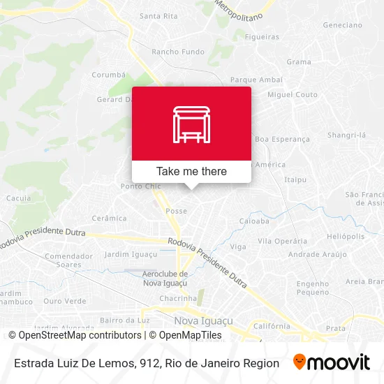 Estrada Luiz De Lemos, 912 map