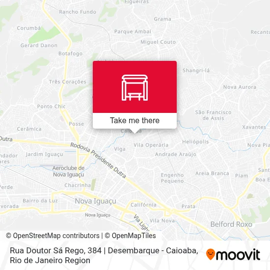 Rua Doutor Sá Rego, 384 | Desembarque - Caioaba map