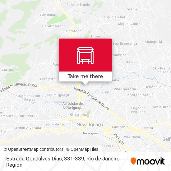 Estrada Gonçalves Dias, 331-339 map