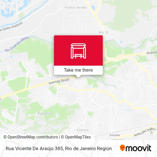 Rua Vicente De Araújo 385 map