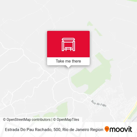 Estrada Do Pau Rachado, 500 map