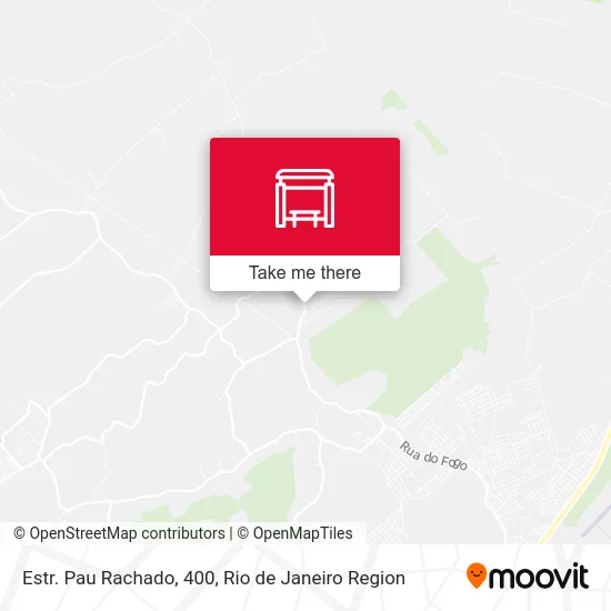 Estr. Pau Rachado, 400 map