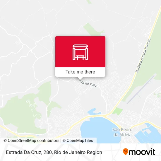 Estrada Da Cruz, 280 map