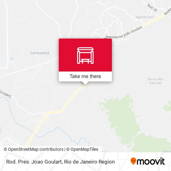 Rod. Pres. Joao Goulart map