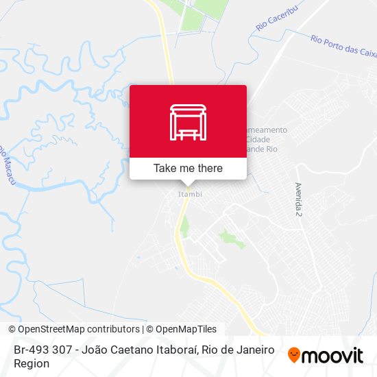 Br-493 307 - João Caetano Itaboraí map
