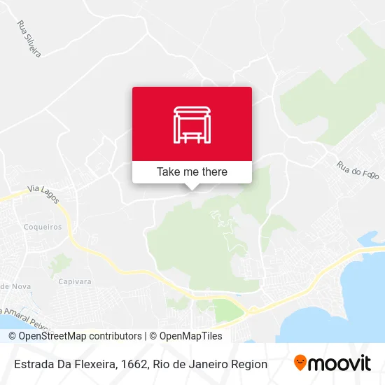 Estrada Da Flexeira, 1662 map