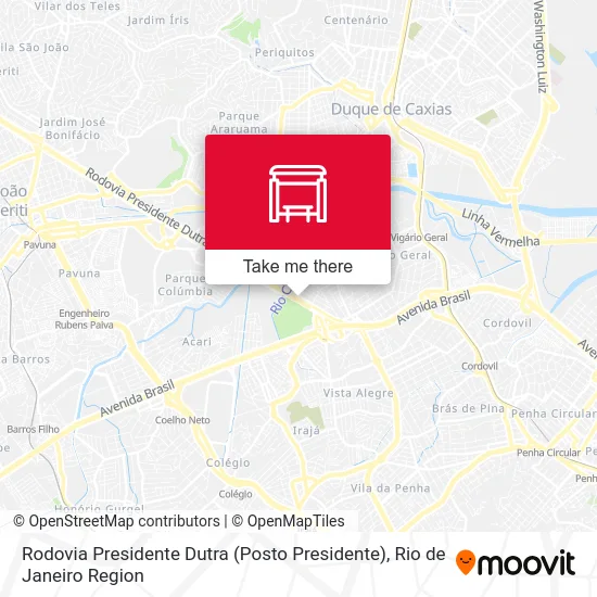 Rodovia Presidente Dutra (Posto Presidente) map
