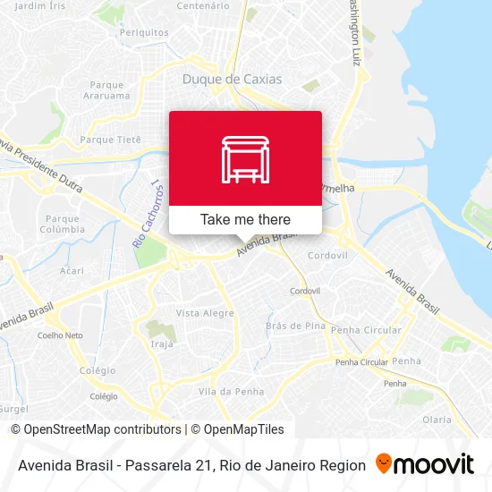 Avenida Brasil - Passarela 21 map