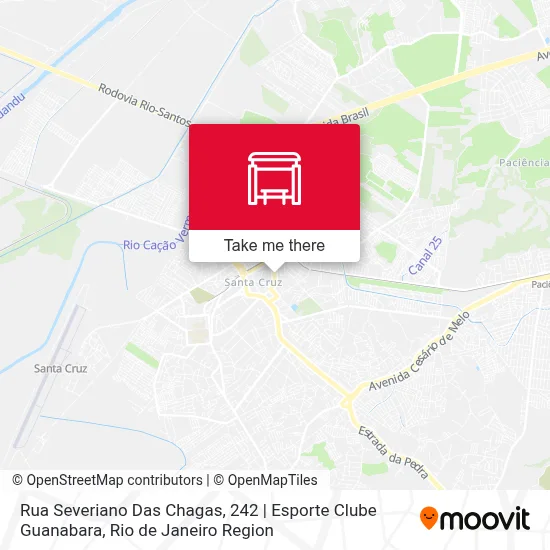 Rua Severiano Das Chagas, 242 | Esporte Clube Guanabara map