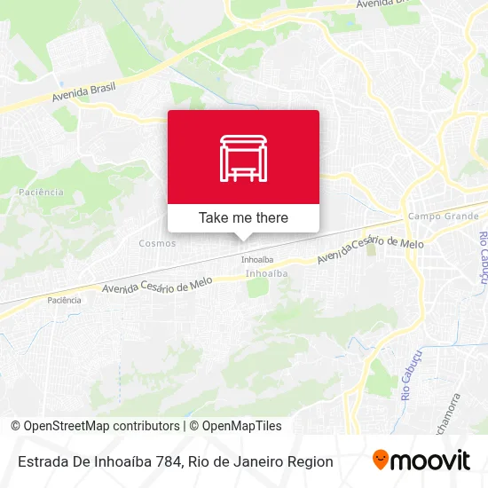 Estrada De Inhoaíba 784 map