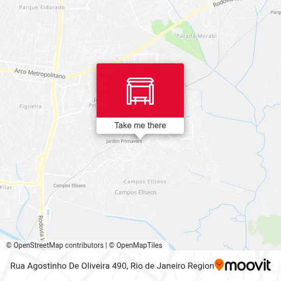 Rua Agostinho De Oliveira 490 map