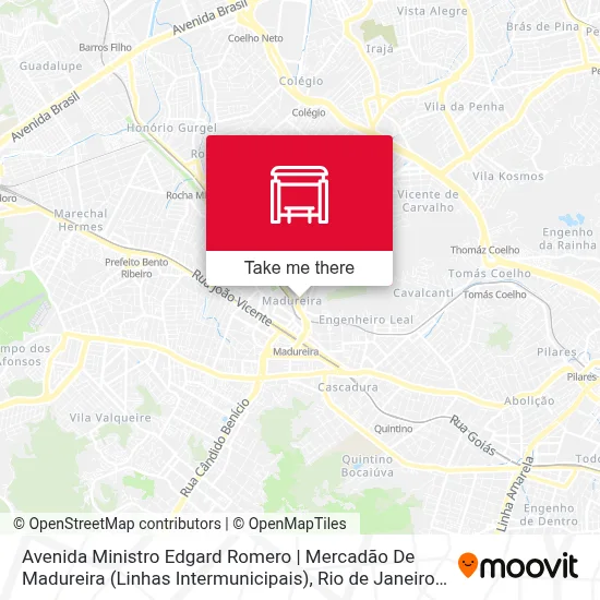 Avenida Ministro Edgard Romero | Mercadão De Madureira (Linhas Intermunicipais) map