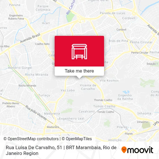 Rua Luísa De Carvalho, 51 | BRT Marambaia map
