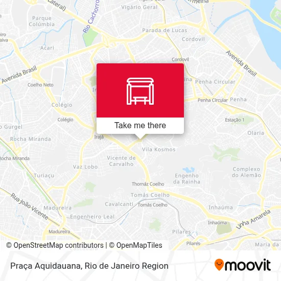 Praça Aquidauana map