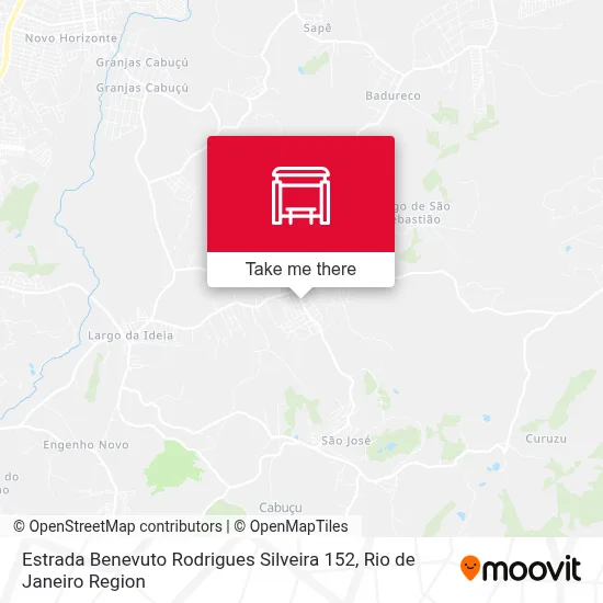 Estrada Benevuto Rodrigues Silveira 152 map