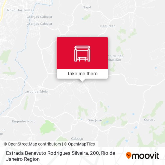 Estrada Benevuto Rodrigues Silveira, 200 map
