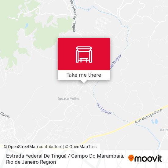 Mapa Estrada Federal De Tinguá / Campo Do Marambaia
