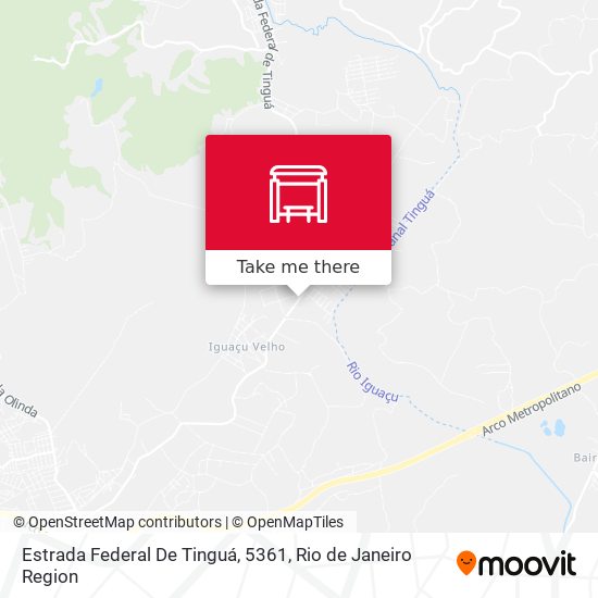 Mapa Estrada Federal De Tinguá, 5361