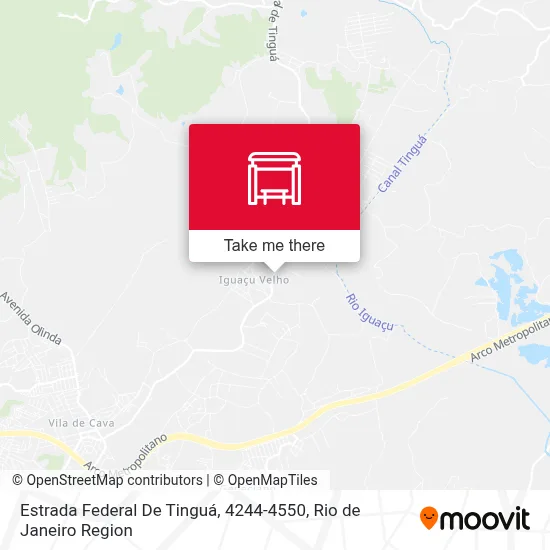 Estrada Federal De Tinguá, 4244-4550 map
