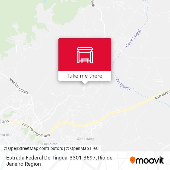 Estrada Federal De Tinguá, 3301-3697 map