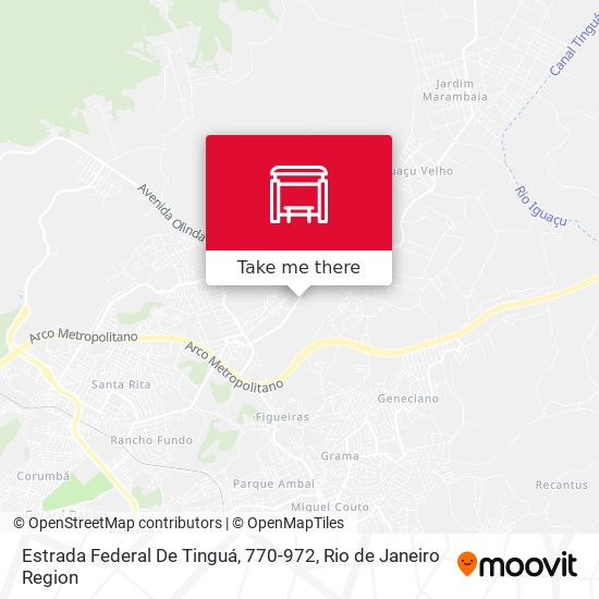 Estrada Federal De Tinguá, 770-972 map