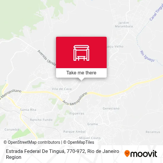 Estrada Federal De Tinguá, 770-972 map