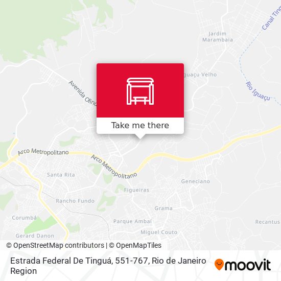 Estrada Federal De Tinguá, 551-767 map