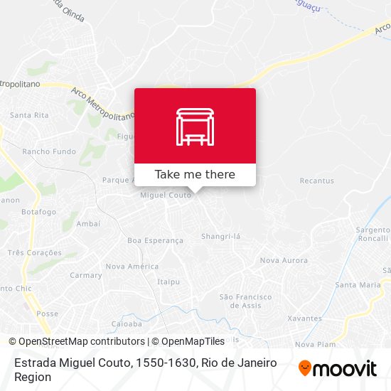 Estrada Miguel Couto, 1550-1630 map