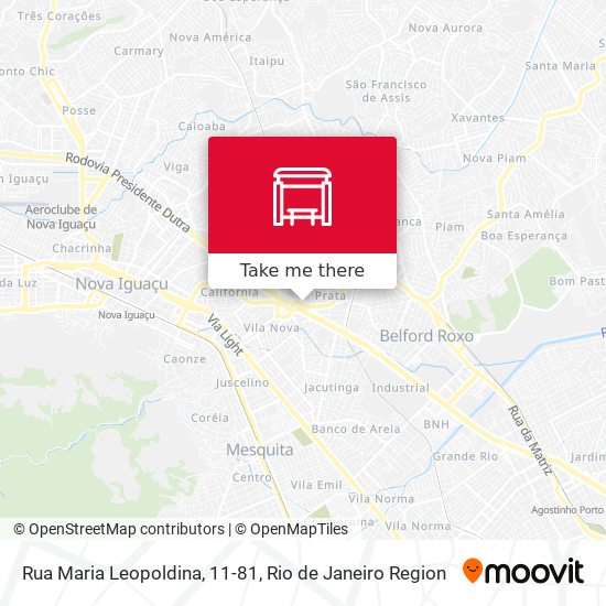 Mapa Rua Maria Leopoldina, 11-81