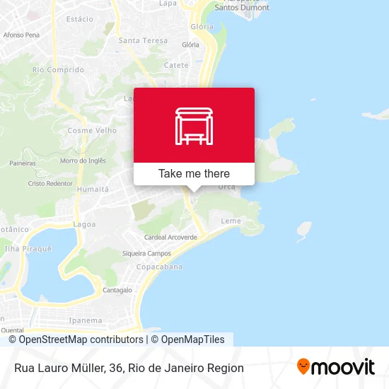 Rua Lauro Müller, 36 map