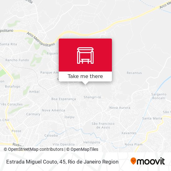 Estrada Miguel Couto, 45 map