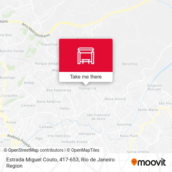 Estrada Miguel Couto, 417-653 map