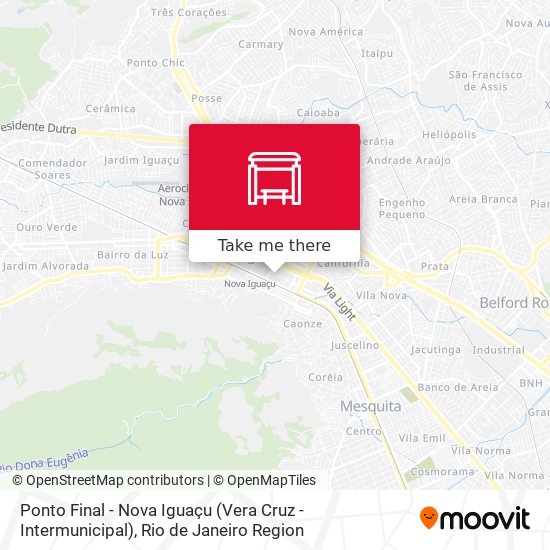 Ponto Final - Nova Iguaçu (Vera Cruz - Intermunicipal) map