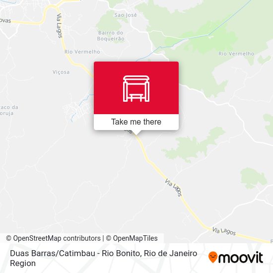 Duas Barras / Catimbau - Rio Bonito map