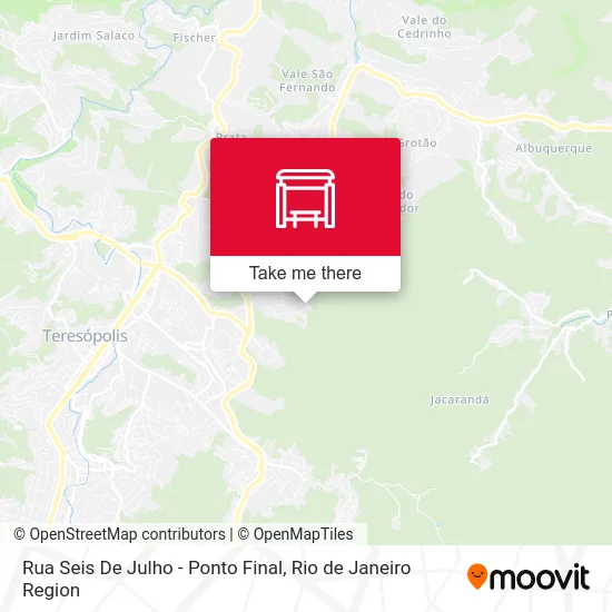 Rua Seis De Julho - Ponto Final map