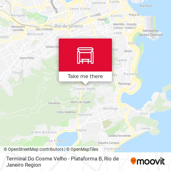 Mapa Terminal Do Cosme Velho - Plataforma B