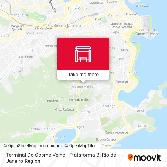 Terminal Do Cosme Velho - Plataforma B map